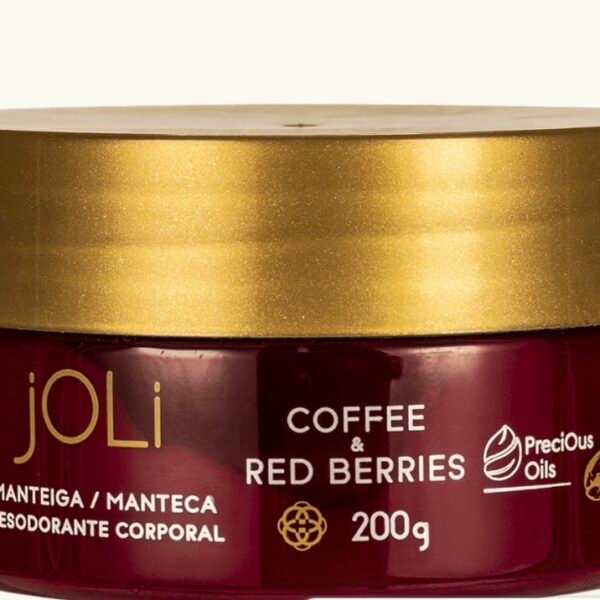 Manteiga  desodorante Corporal Joli Café e Frutas Vermelhas 200ml