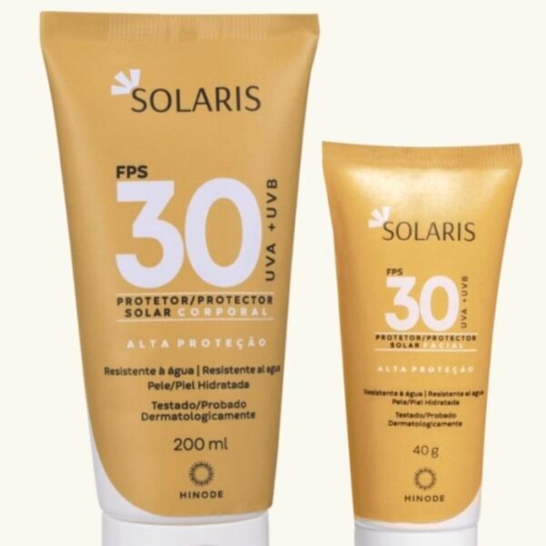 Kit Protetor Solar Corporal e Facial Solaris FPS 30 Solaris