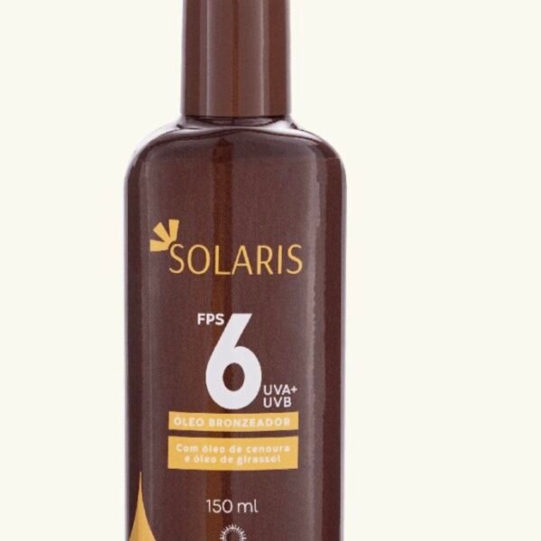 Óleo Bronzeador FPS 6 Uva E Uvb Solaris 150ml