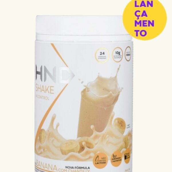 Shake H-Control Sabor Banana com Chantilly HND 450g
