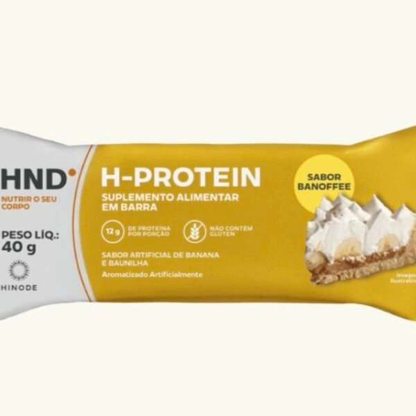 H- Protein Suplemento Alimentar em barra Sabor Banoffee HND 40g